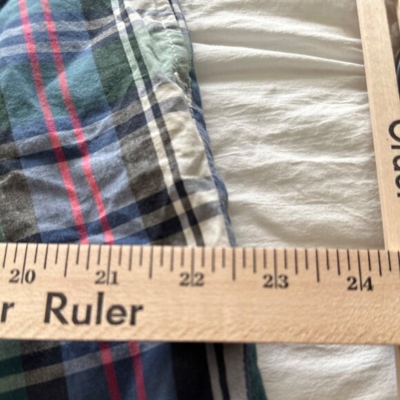 Tommy Hilfiger Mens Madras Golf Shorts 34 Cotton Embroidered Crest Bermuda - Picture 8 of 9